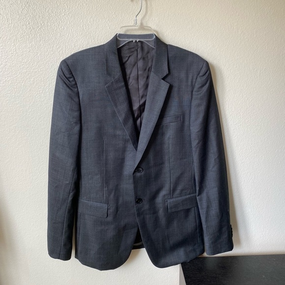 Theory Men’s Xylo 100% Wool Blazer Grey Size 38R Sport Coat Single Breasted - Picture 4 of 14